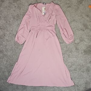 Elegant Pink Women's Long Dress